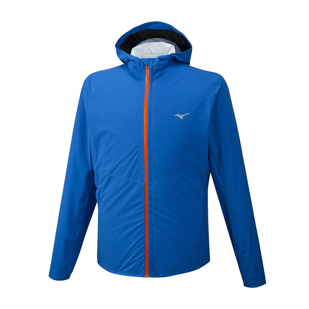 Mizuno Men's Waterproof 20K ER Running Jacket Blue (J2GE004026-DQF)